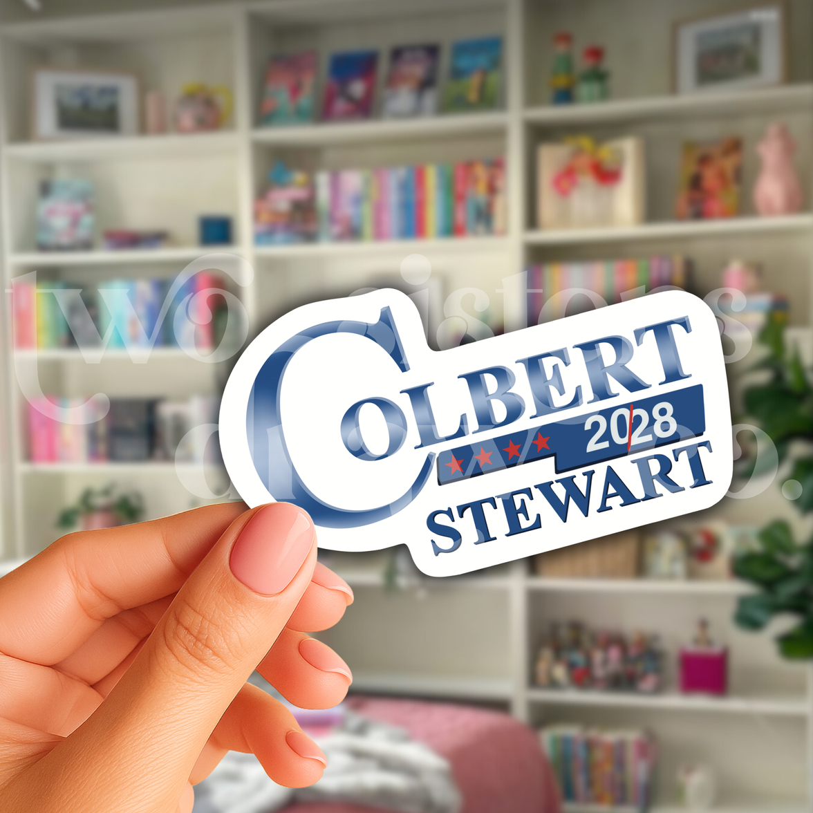 Colbert/Stewart 2028 Campaign Style Sticker