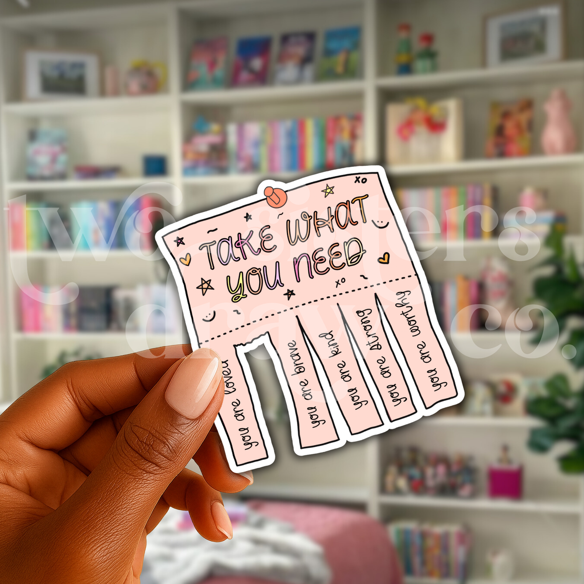 Take What You Need Motivational Mental Health Sticker