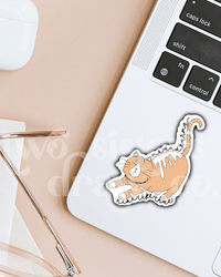 Karma Is A Cat Taylor Swift Sticker