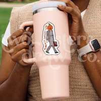 Dwight Schrute Pumpkin Head Sticker