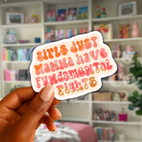 Girls Just Wanna Have Fundamental Rights Sticker