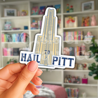 Cathedral of Learning Hail to Pitt Sticker