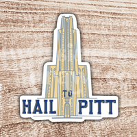 Cathedral of Learning Hail to Pitt Sticker