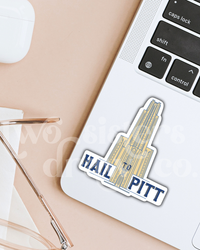 Cathedral of Learning Hail to Pitt Sticker
