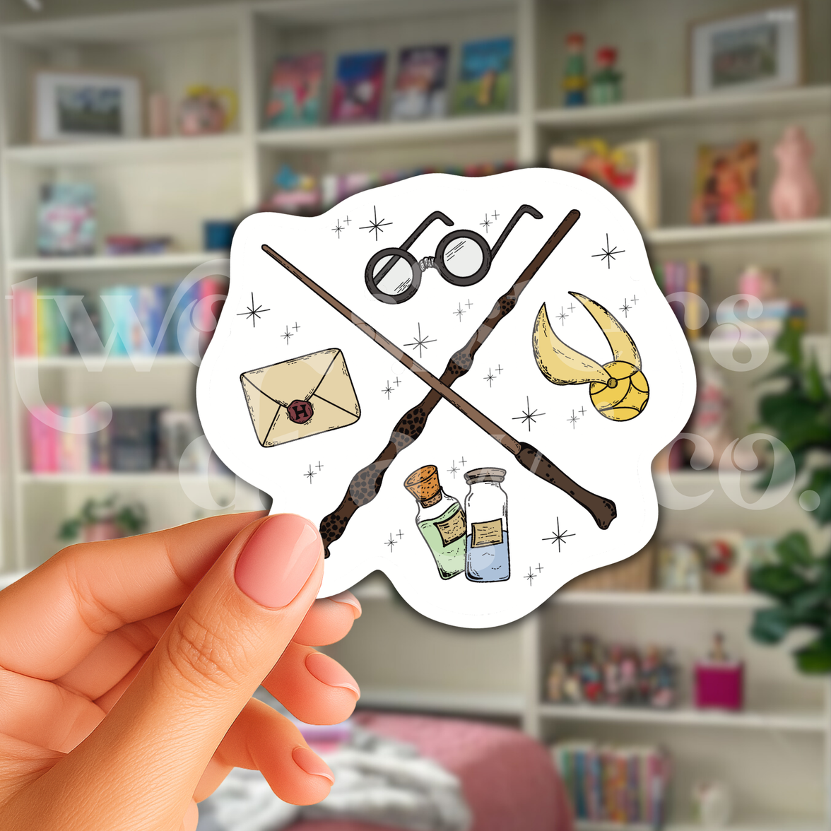 Harry Potter Wands Sketch Sticker