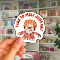 Heat Miser Melt Some ICE Social Justice Sticker