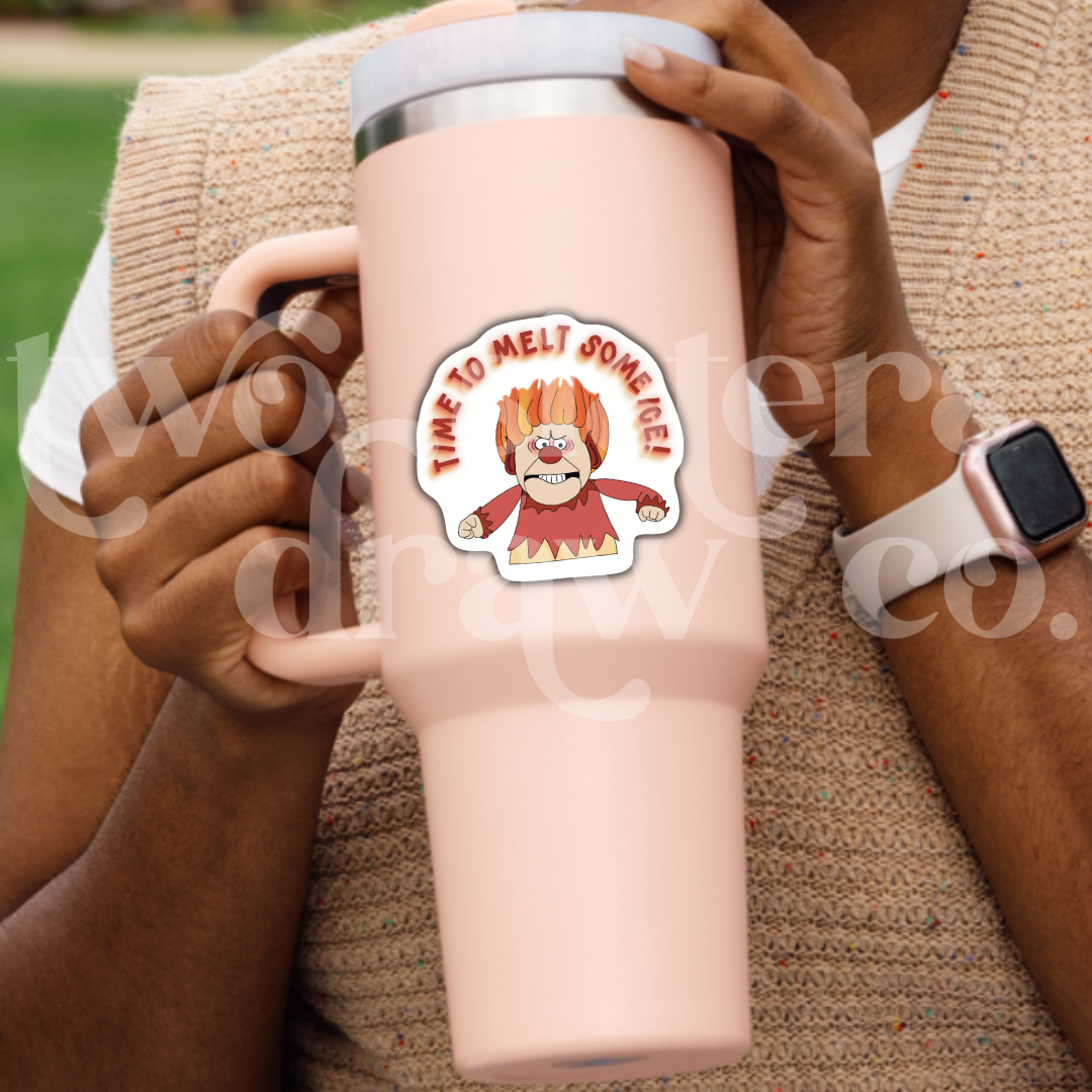 Heat Miser Melt Some ICE Social Justice Sticker