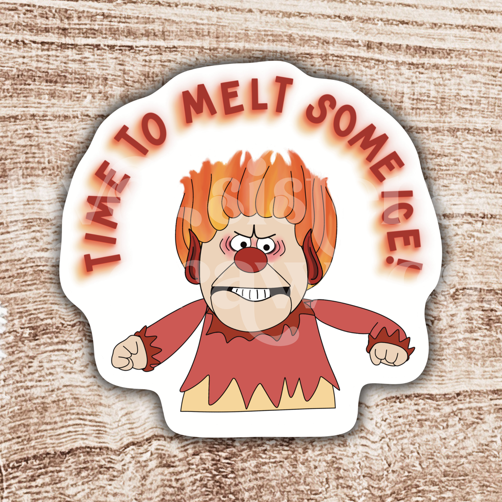 Heat Miser Melt Some ICE Social Justice Sticker