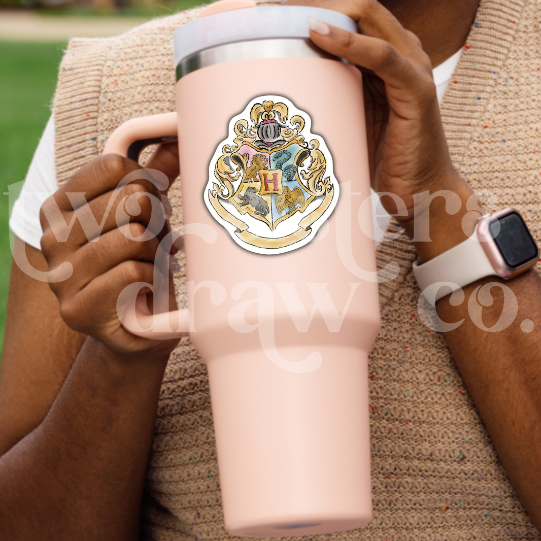 Hogwarts Wizard School Crest Sticker