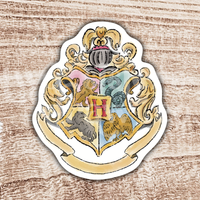 Hogwarts Wizard School Crest Sticker