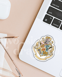 Hogwarts Wizard School Crest Sticker