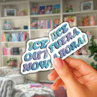 ICE Out Now Social Justice Sticker