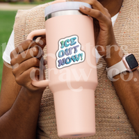 ICE Out Now Social Justice Sticker