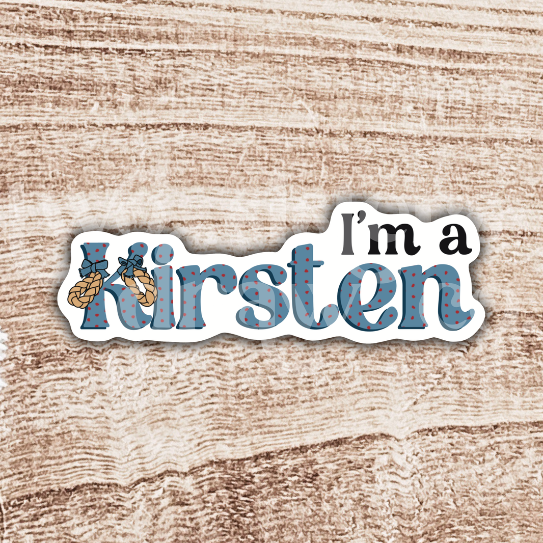 I'm A Kirsten American Girl Sticker