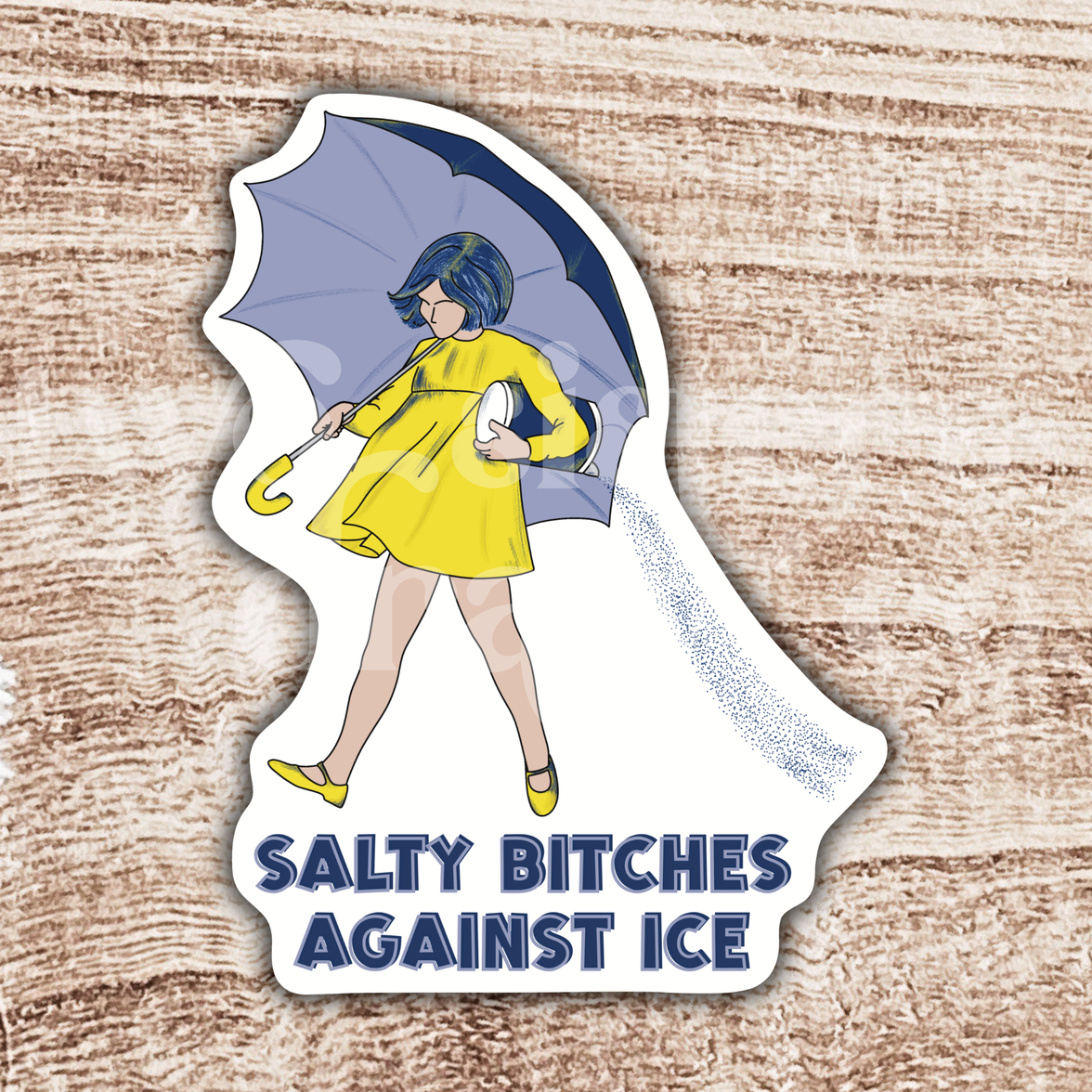 Salty Bitches Against ICE Social Justice Sticker