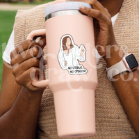 Rachel Green "No Uterus, No Opinion" Social Justice Sticker
