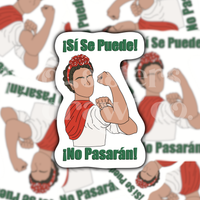 Frida Kahlo Inspired "Si Se Puede" Social Justice Sticker